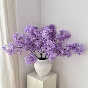ดอกซากุระประดิษฐ์ ยี่ห้อยาสุโนบุ กิ่งเดี่ยว สีม่วงอ่อน ชมพู ฟ้า ขาว สำหรับตกแต่งงานแต่งงานและบ้าน - Product Image 3