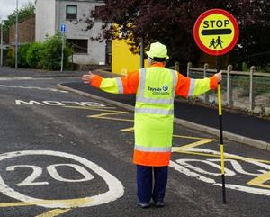 Señal de Tráfico Reflectante de Patrulla Escolar para Cruce Peatonal, Señales de Parada Manuales - Product Image 3
