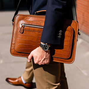 Bolso para ordenador portátil delgado <span class=keywords><strong>de</strong></span> lujo Premium personalizado del fabricante maletín <span class=keywords><strong>de</strong></span> viaje <span class=keywords><strong>de</strong></span> conferencia <span class=keywords><strong>de</strong></span> Abogado <span class=keywords><strong>de</strong></span> cuero <span class=keywords><strong>de</strong></span> cocodrilo para hombres - Product Image 5