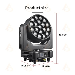 Luz Móvil Profesional con Zoom de 19x40w, RGBW DMX, Tipo Ojo de Abeja - Product Image 5