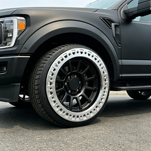 ล้อขนาด 20 21 22 23 24 นิ้ว 5x112 5x114.3 5x120 สำหรับออฟโรด สีเงินขัดเงา แบบ Beadlock สำหรับ Telluride ล้อฟอร์จ - Product Image 4