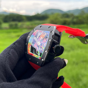 Relojes de Lujo para Hombre, Estilo 68-01 Cyril Kongo, Reloj Mecánico Tourbillon con Arte de Grafiti Colorido, Caja de Fibra de Carbono Negra NTPT - Product Image 4