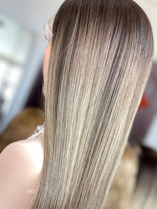 2024 le plus populaire timide juif HD dentelle haut perruque 100% vierge Remy cheveux brésiliens Super légère couche blonde droite pour les femmes blanches - Product Image 2