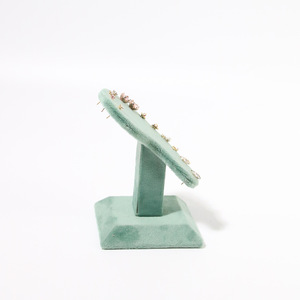 Factory Direct Green Velvet <strong>Earrings</strong> Display Stand Ear Shape Jewelry Storage <strong>Holder</strong> 6 Pairs <strong>Earrings</strong> Stud Storage Display - Product Image 6