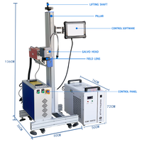 Bluetimes volant 3w 5w 10w uv qr code date laser marquage gravure machine de codage