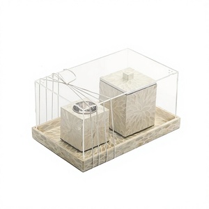 หัวเผาบาคูร์ฝังกระดูกพร้อมฝาอะคริลิคปรับขนาดได้ตามต้องการ - Product Image 1