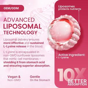 Gomitas de L-Lisina Liposomal de Alta Absorción 1200mg, Apoyo Inmunológico, Cuidado de la Piel, Aminoácido Vegano, Sin Azúcar, Suplemento para la Salud - Product Image 5