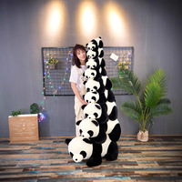 Lindo Peluche de Panda Gigante en Posición Acostada, Muñeco de Peluche de Simulación, Regalo para Niños, Venta al por Mayor