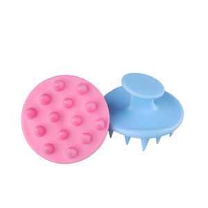 Factory Direct Customize Private Label Mini Sized Silicone Scalp Massager Shampoo <b>Brush</b> Soft Silicone Scalp Scrubber - Product Image 5