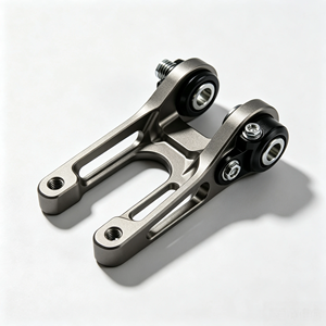 Bras de suspension arrière de moto en alliage d'aluminium usiné CNC, support de réglage creux personnalisé avec roulements et fixations - Product Image 1