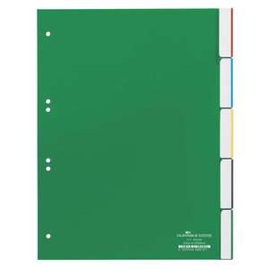 DURABLE - 6220-05 Divisor A4 5 llaves termoselladas con índice, verde-EAN 4005546620121 ORGANIZACIÓN Y PRODUCTOS DE ARCHIVADO - Product Image 1