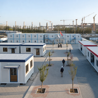 Bâtiment de bureau modulaire préfabriqué en acier de 20 pieds à assemblage rapide pour chantier