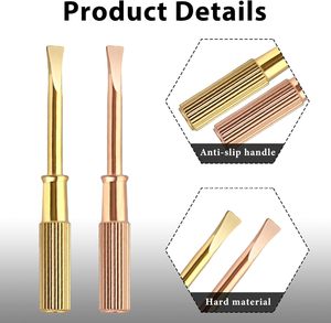 Tournevis à tête plate en acier inoxydable avec embout magnétique pour la réparation de bijoux DIY, composants OEM - Product Image 2