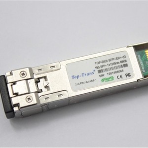 โมดูลออปติคอลแบบสองทิศทาง 60 กม. สำหรับเครือข่ายศูนย์ข้อมูล Top-Trans 10G Sfp+ ไฟเบอร์เดี่ยว - Product Image 2