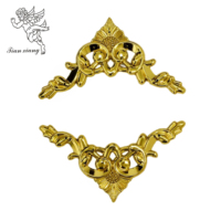 Fleur 6 #   Paire de tournesols dorés style américain pour adulte, décoration florale funéraire, accessoires de cercueil, fournitures funéraires