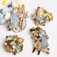 Fabricantes de insignias de metal personalizadas sin mínimo de pedido, insignias de anime, pines de solapa personalizados, pines de esmalte duro y blando bonitos