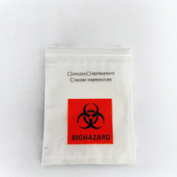 Sacs de transport de liquides à fermeture éclair autoclavables en LDPE de haute qualité, sur mesure, pour déchets biologiques dangereux, estampés à chaud, XiMan