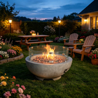 Brasero de jardin, foyer extérieur, chauffage pour villa, cabane, lodge, camping, glamping