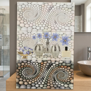 300x600mm Kajaria Métallique Design Carreaux Muraux en Céramique 12x24 Porcelaine Haute Brillance pour Cuisine Intérieur Maison Carrelage Décoratif - Product Image 4