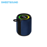 Nuevo Altavoz con Radio FM, Luces RGB, Woofer Estéreo, Inalámbrico, Bluetooth, con Revestimiento de Tela