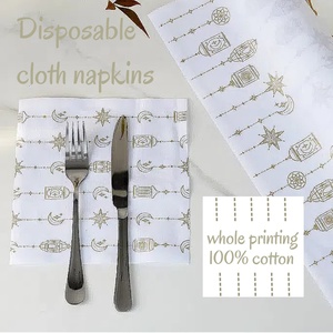 براءة اختراع لفة القطن الكامل التعبئة مفرش مفرش قابل للغسل منديل القماش لحفل الزفاف - Product Image 1