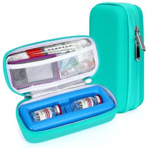 Boîte de rangement étanche pour flacons d'insuline, glacière de voyage, sac isotherme pour diabétiques pour transporter les fournitures, garder les médicaments au frais - Product Image 6