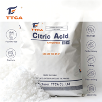 Acide citrique anhydre en poudre CAS77-92-9 Marque Ensign/TTCA/Lemon Star Régulateur de pH pour comprimés effervescents Qualité alimentaire pour boulangerie ISO