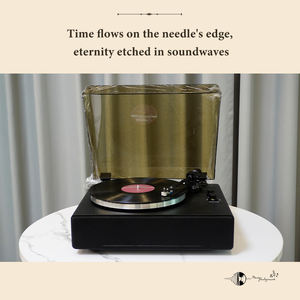 TRL30 personnalisé moderne <span class=keywords><strong>33</strong></span> 45 tr/min grande <span class=keywords><strong>platine</strong></span> <span class=keywords><strong>vinyle</strong></span> métal HiFi Bluetooth tourne-disque LP tourne-disque <span class=keywords><strong>vinyle</strong></span> avec haut-parleurs intégrés - Product Image 4