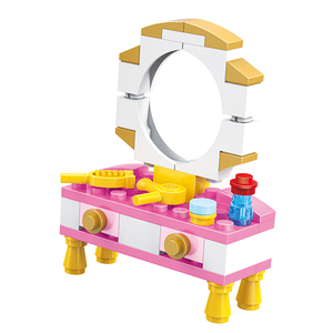 <span class=keywords><strong>COGO</strong></span> 186 PCS camera da letto giocattolo toletta fai da te blocchi di costruzione giocattoli per le ragazze - Product Image 4