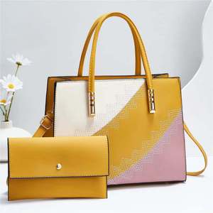 High Quality 2 Pcs Fashion Lady Shoulder Crossbody <b>Bag</b> Wholesale Pu Leather Casual Crossbody Women Tote <b>Bag</b> Handbag Set - Product Image 6