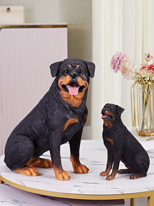 Interesante Decoración de Jardín con Figuras de Perros Rowena, Estatuas Realistas, Adornos Decorativos de Resina - Product Image 3