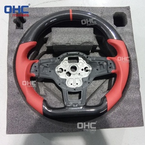 Volante Personalizado de Fibra de Carbono Real con Cuero Perforado/Alcantara para VOLKSWAGEN VW MK7 MK 7.5 GOLF <span class=keywords><strong>GTI</strong></span> 2013-2020 - Product Image 4