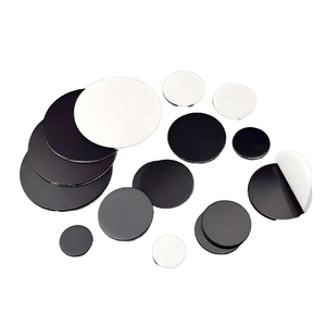 Feuille magnétique souple ronde carrée autocollante, découpe, aimant puissant, montage mural, vinyle noir, aimants en caoutchouc flexibles pour réfrigérateur - Product Image 1