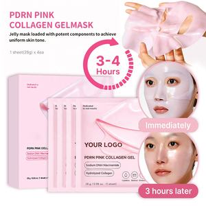Private Label Lachs-DNA PDRN Rosa Kollagen-Gelee-Gel-Maske mit Hyaluronsäure und Peptiden Tuchmaske für die Gesichtspflege - Product Image 2