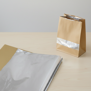 Papier <span class=keywords><strong>d</strong></span>'emballage en <span class=keywords><strong>aluminium</strong></span> isolant/film métallisé laminé sur papier kraft pour lingettes humides et emballages de thé - Product Image 1