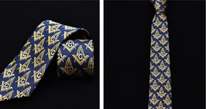 Corbata masónica para hombre personalizada al por mayor, corbata tejida de marca personalizada - Product Image 3