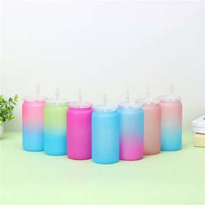 Rainbow Color Beer Can Shaped <b>Plastic</b> <b>Cups</b> 16Oz Blanks Libby <b>Plastic</b> <b>Cups</b> - Product Image 6