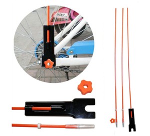 Visibility Orange Triangular Safety Flag Bike Flags with <b>Bar</b> for Kids Safety with Mounting Bracket - Product Image 6