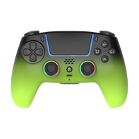 Manette de jeu sans fil RGB avec joystick à vibration et capteur de mouvement Hall pour PS5, dotée d'un bouton arrière