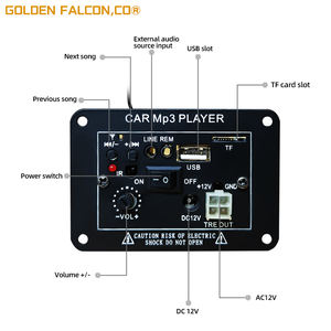 <span class=keywords><strong>Placa</strong></span> amplificadora profesional de 12V, reproductor de MP3 para coche, <span class=keywords><strong>placa</strong></span> de <span class=keywords><strong>sonido</strong></span> para motocicleta, viene con tarjeta <span class=keywords><strong>USB</strong></span> TF, Audio externo en control remoto - Product Image 3