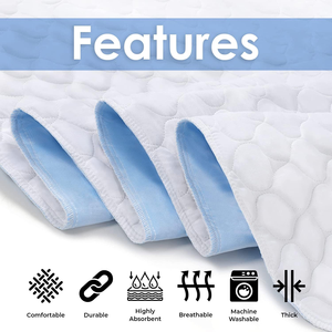 Almohadillas reutilizables lavables absorbentes al por mayor de alta calidad, almohadillas impermeables para cama de incontinencia para adultos, niños y mascotas - Product Image 2