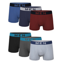 Caleçons Boxers Tricotés Sans Coutures pour Hommes, en Polyester Élastique Respirant et Antibactérien, Taille Mi-Haute – Grande Vente