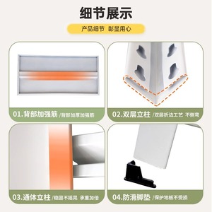 Étagère simple en acier En'oniyanen, multi-niveaux, sur pied, pour le rangement des jouets des enfants, hauteur réglable, unité d'étagère flexible - Product Image 3