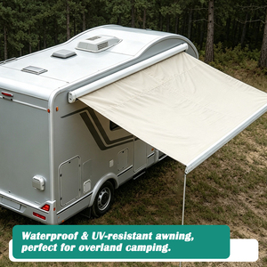 Auvent motorisé pour camping-car en alliage d'aluminium rétractable 480GSM PVC, plusieurs tailles disponibles pour camping-car, caravane, auvent latéral JDA - Product Image 5
