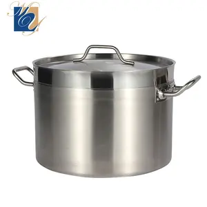 Restaurant Stainless Stock Pot Restaurant Hotel Commercial Stainless Steel Kitchen Stock Pot Bucket Large Soup Pot