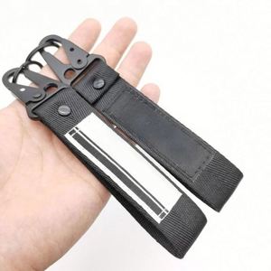 Porte-clés en tissu tissé de marque de moto avec logo personnalisé Porte-clés lanières de moto dragonne - Product Image 5