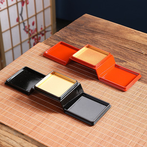 Platos de Servir Japoneses Compartimentados, Pequeños y Decorativos, para Comidas de Hotel y Uso en Restaurantes, Diseño de Color Sólido - Product Image 2