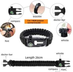 Kit professionale di sopravvivenza di emergenza per le famiglie attrezzatura tattica di pronto soccorso di sicurezza e di sopravvivenza per avventure in campeggio - Product Image 2