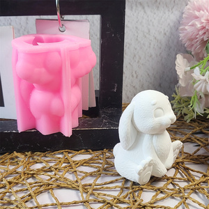 Handmade <b>Resin</b> Casting <b>Molds</b> for DIY Decorative Ornaments Ins Style <b>Silicone</b> Rabbit <b>Molds</b> W0550 - Product Image 2