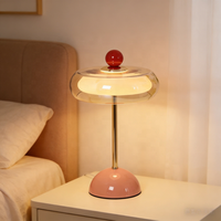 Lampe de table portable de luxe à intensité variable, lampe de chevet pour salon, bureau, restaurant, lampe de table LED sans fil rechargeable